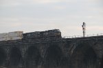 NS 9815 takes train 21G over Rockville Bridge